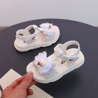 2023 Summer New Girls Sandals Girl Child Princess Shoes Bow Children Baby Sandals 7530