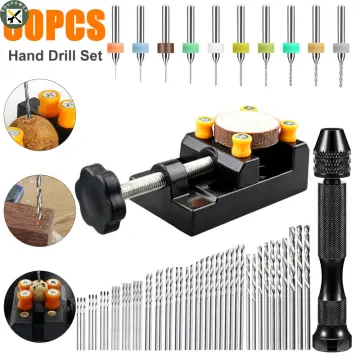 Hand Drill Bits Set 31Pcs Hand Drill Set Precision Pin Vise Micro