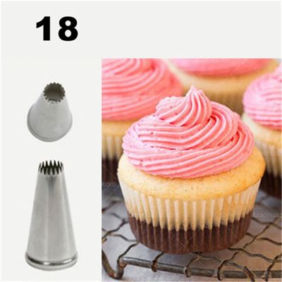 【Worth-Buy】 Cupcake Tube หัวฉีดเค้กสแตนเลสเคล็ดลับการตกแต่งขนมขนมช็อคโกแลตคุกกี้ตกแต่ง