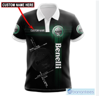 Benelli Skull Custom Name Car 3D Polo Shirts For Men And Women