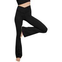 【ร้อน】 Pantalones De Mujer Leggings ออกกำลังกายกีฬาออกกำลังกายวิ่งกางเกงสำหรับผู้หญิงที่ไร้รอยต่อกางเกงเปลวไฟกว้างเข็มขัดกางเกง