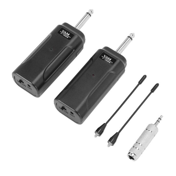 Portable Wireless Audio Guitar Transmitter Receiver System For Electric Guitar Bass Electric