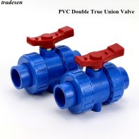 ♚ I.D20mm 63mm Blue PVC Ball Valve Union True Valve Aquarium Fish Tank Tube Accessories Garden Home Water Pipe Fittings