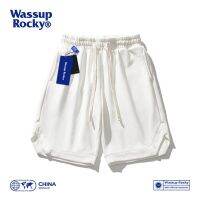 ☁❒ Wassup Rocky heavy basketball sports white shorts mens summer thin straight-leg loose casual casual pants