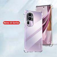 เคสโทรศัพท์ OPPO Reno 10 Pro Plus 5G ฝาหลังซิลิโคนโปร่งใสกันกระแทก10Pro Reno10 2023ป้องกันเลนส์กล้องเต็มตัวป้องกันการตก