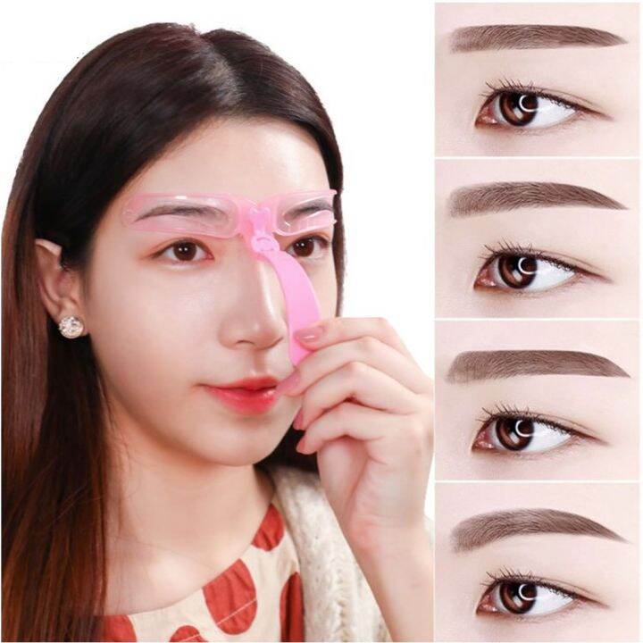 Cetakan Alis 8 IN 1 Wanita Premium / Eyebrow Template Delapan Model ...