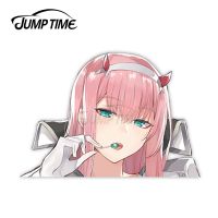 【support】 Jump Time Darlingfranxzero 5อะนิเมะสาวน่ารักสติ๊กเกอร์ไวนิลติดรถยนต์ Peeker สติกเกอร์รถใหญ่