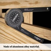 Miter Saw Protractor Aluminum Alloy Featuring Digital Angle Finder Edge Meter Gauge Woodworking Measurement Tool