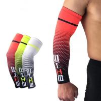 1Pair Sport Arm Compression Sleeve Basketball Cycling Volleyball Arm Warmer Summer Running UV Protection Arm Sleeves ปลอกแขน-Faewer