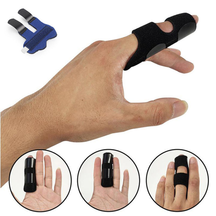 เฝือกดามนิ้ว-ประคองนิ้ว-ปรับระดับได้-ข้อนิ้วป้องกันและบรรเทาอาการบาดเจ็บที่นิ้วมือ-นิ้วมือซ้น-นิ้วมือหักงอ-นิ้วเกร็ง-ใช้ได้กับนิ้วทุกนิ้วทุกขนาด