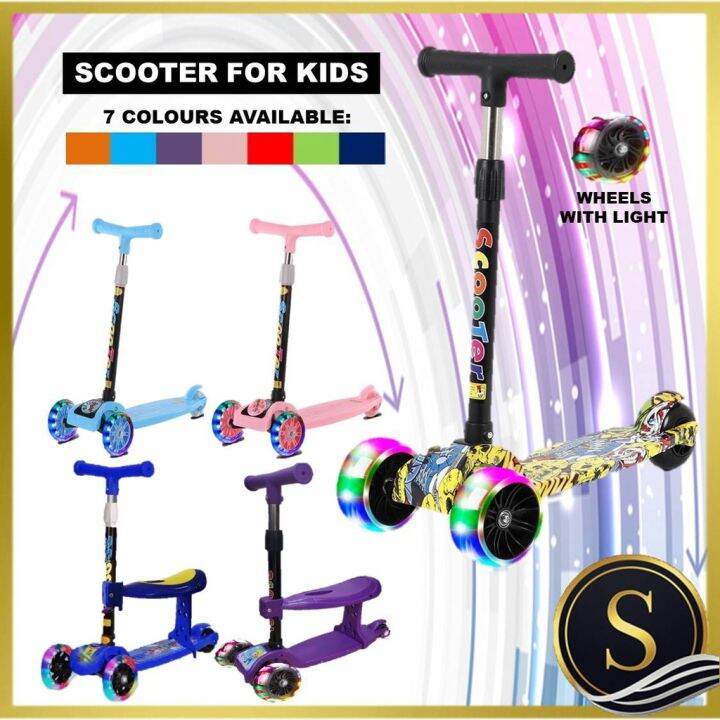 2022new Skuter Budak Kids Scooter Scooter for Kids Foldable and ...