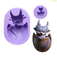 blg for Creative Dragon-shaped Fondant Silicone Mold DIY Handmade Crafts Baking 3D Mold for Ideal for Halloween Easter D 【JULY】