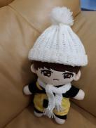 Mũ + khăn cho bé doll 15cm - Outfit doll 15 kpop