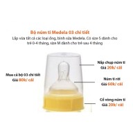 Bộ núm ti bình sữa Medela size M (4-12 tháng) thumbnail