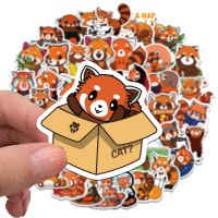 50PCS Cute Red Panda Stickers Turning Decal Sticker for Luggage Laptop Water Bottle Phone Skateboard Teens Girls Kids Toys