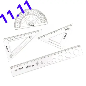 Best Multifunctional Geometric Ruler 4 pcs School Essentials Online