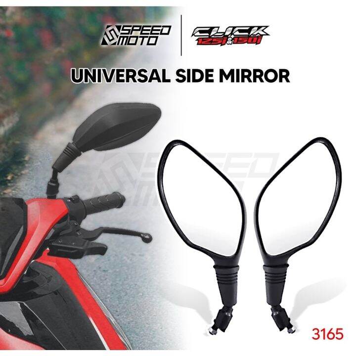 HONDA CLICK 125i / 150i HMA VARIO SHORT STEM SIDE MIRROR 3165 SPEEDMOTO