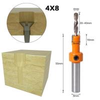 1ชิ้น8มิลลิเมตรก้านงานไม้ Hss Countersink เราเตอร์ชุดบิตอุปกรณ์ถอนสกรูการรื้อถอนสำหรับเครื่องตัดการกัดไม้