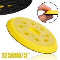 5 Inch 8 Hole 125mm Back-up Sanding Pad 4 Nails Hook and Loop Sander Backing Pad for Electric Grinder Power Tools Accessories Cleaning Tools