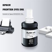 ตลับหมึกเติมหมึกที่ย้อมสีดำอเนกประสงค์140มล. รองรับสำหรับ Epson M100 M101ฯลฯเครื่องพิมพ์อิงค์เจ็ท Deskjet