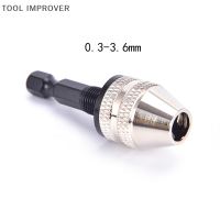 TOOL IMPROVER 1/4 "HEX Shank keyless Drill Chuck Quick change Bit Driver Converter ADAPTER