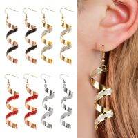 【CC】 1Pair Hanging Earrings Twist Fashion Jewelry Accessories