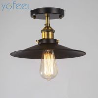 [YGFEEL] Ceiling Lights Rural Vintage Retro Style Metal Spray Painting Process Bar Cafe Restaurant Attic Corridor Balcony Light Ceiling Lights