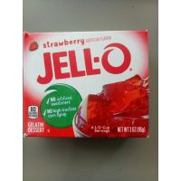 ? ? Jell-o Gelatin Desert Strawberry วุ้นเจลาติน สำเร็จรูป 85g ราคาถูกใจ