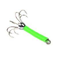 ใหม่2 Pcs Luminous Squid Ocus ตะขอตกปลาสแตนเลส Fishhook น้ำจืดน้ำเค็มเหยื่อตกปลา Tackle