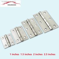 ▧ 2-10Pcs 1/1.5/2/2.5 Inch Stainless Steel Hinged Door Drawer Connector 4/6 Hole Removable Furniture Bookcase Window Cabinet Hinge