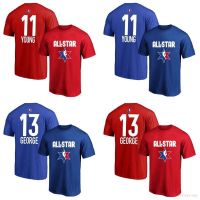 New 2020 NBA All Stra Young George Fan Short Sleeve Casual Round Neck Training Jersey Unisex T-shirt Large A