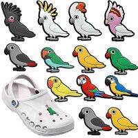 1PCS Croc Charms Cute Parrot Croc Jeans Bird Shoes Decoration Buckle Sneakers for Women Garden Sandals Accessories Wholesale