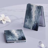 Double-Sided Mirror Portable Mirror Tulip Pattern Mirror Cosmetic Mirror Makeup Mirror Handheld Mirror