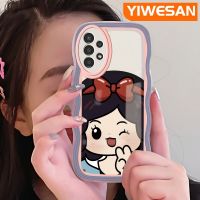 YIWESAN เคสปลอกสำหรับ Samsung Galaxy A04s 5G A13 A13ลายการ์ตูนเด็กผู้หญิงเจ้าหญิงสุดน่ารักขอบเคสโทรศัพท์แบบใสซิลิโคนนิ่มดีไซน์ใหม่เคสกันกระแทกเคสโปร่งใสป้องกันเลนส์กล้อง