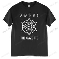 Cotton Tshirt mens summer Tops Dogma The Gazette Logo Black Men T Shirt Tumblr Mens T Shirt Man Brand T-shirt Bigger size