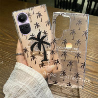 Phone Case เคส OPPO Reno10 Reno10Pro + 5G เคสต้นมะพร้าวพระอาทิตย์ตกดินสไตล์วันหยุดพร้อมซิลิโคนโทรศัพท์มือถือปกหลังนิ่มกันกระแทก OPPO Reno10 Pro Plus 5G 2023