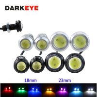 2PCS Daytime Running Lights Source Backup Reversing Parking Signal Lamp Waterproof 18 23mm black/sliver Led Eagle Eye DJ