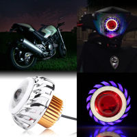 ไฟหน้า Angel Devil Eyes ไฟหน้ารถจักรยานยนต์ LED แบบกลมสำหรับรถจักรยานยนต์ 12‑80V