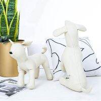 Leather Dog Mannequins Standing Position Dog Models Toys Pet Animal Shop Display Mannequin