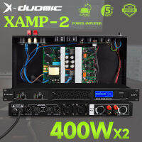 X-DUOMIC XAMP-2  การติดตั้งและการใช้งานประสิทธิภาพอย่างดีแบบเคลื่อนที่ ， เพาเวอร์แอมป์ประสิทธิภาพสูง 400W*2 ตัวเลือกแรกสำหรับมืออาชีพ。การตอบสนองความถี่สูงที่ชัดเจนและความถี่ต่ำที่แข็งแกร่ง การใช้งานในโรงภาพยนตร์ การร้องเพลง และการเต้นรำ