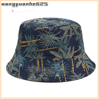 [ร้าน WYH]?Topi Bucket กราฟฟิตีลายการ์ตูนสองด้านแฟชั่นหมวกแก๊ปผู้ชายผู้หญิงใหม่