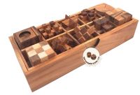 Woodentoys4u 10 Games in a wooden box / กล่องตัวต่อมหัศจรรย์ยกกำลังสิบ