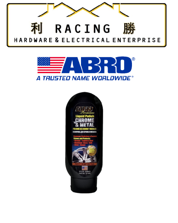 ABRO Chrome and Metal polish 240mL Lazada