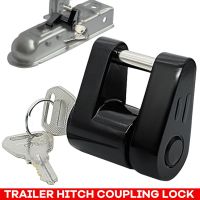 【CC】○✹  Anti-theft Trailer Hitch Lock Coupler Padlock Zine Alloy Tongue Locks Security Protector