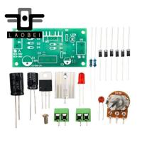 ชุดอุปกรณ์จ่ายไฟ Lm317แบบปรับได้อย่างต่อเนื่องอุปกรณ์จ่ายไฟ Dc แบบปรับได้ชิ้นส่วนการฝึกอบรมการสอนแบบ Diy