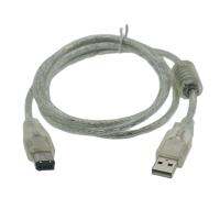 [HOT HAIXWLXKWW 589] 1.5M USB ชาย Firewire IEEE 1394 6ขาชาย ILink สายอะแดปเตอร์ Firewire 1394สาย1.5M สำหรับคอมพิวเตอร์พีซี PC ดิจิตอลกล้อง DV