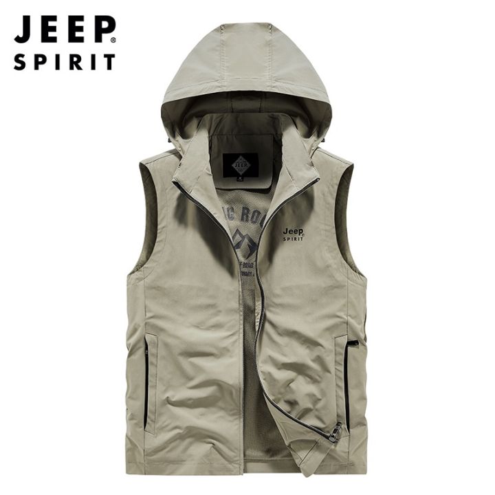 jeep-spirit-เสื้อกั๊กลําลอง-มีฮู้ด-ป้องกันริ้วรอย-ระบายอากาศ-ถอดออกได้-แฟชั่นสําหรับผู้ชาย-lwk