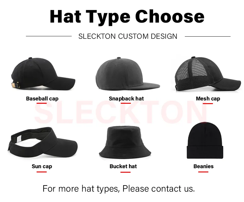 SLECKTON Custom LOGO Embroidery Mesh Cap Baseball Cap for Men and