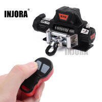 INJORA โลหะ Winch รีโมทคอนลไร้สายระบบสำหรับ1:10 RC Crawler รถ Axial SCX10 90046 TRX4 TRX6 Gen8อะไหล่อัพเกรด