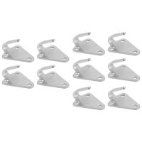 10Pcs Three-Hole Waterproof Hook Trailer Connecting Net Hook Hook Iron Plate Hook Suitable for Trailers